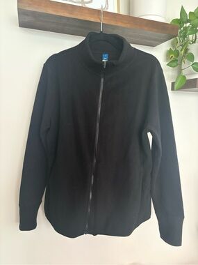 Old Navy Black Fleece Full-Zip Jacket